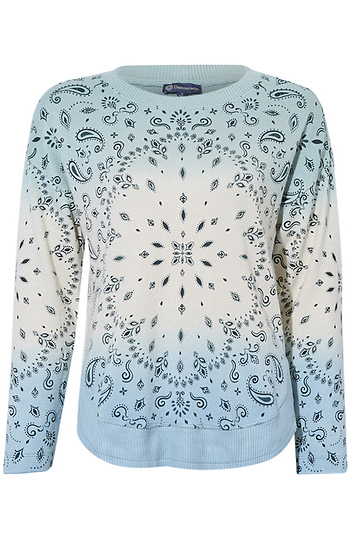 Democracy Long Sleeve Paisley Top Slide 1