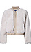 Democracy Faux Fur Cropped Bomber Jacket Thumb 1