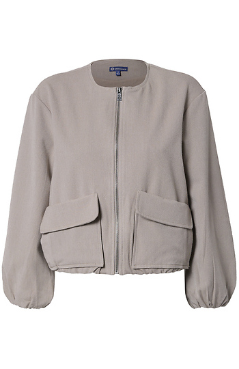 Democracy Long Sleeve Bomber Jacket Slide 1