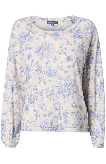 Democracy Scoop Neck Printed Top Slide 1
