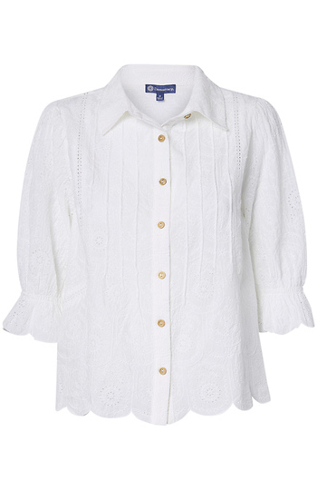 Democracy 3/4 Blouson Sleeve Top Slide 1