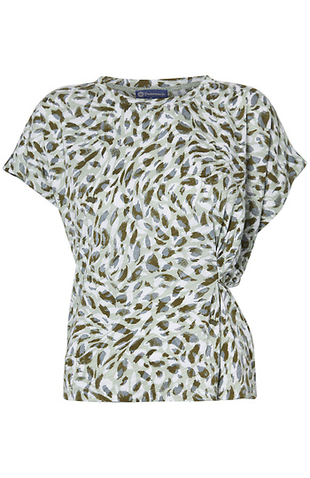 Democracy Printed Short Sleeve Top Slide 1
