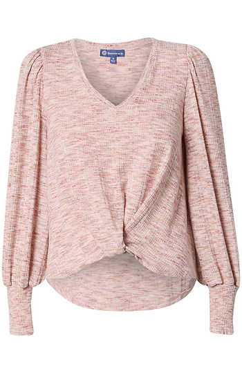 Democracy Long Smocked Blouson Sleeve Slide 1