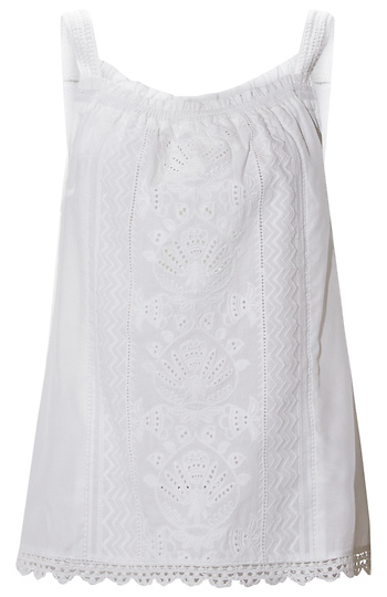 Democracy Embroidered Eyelet Tank Slide 1