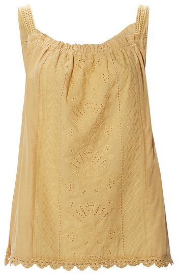 Democracy Embroidered Eyelet Tank Slide 1