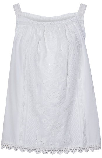 Democracy Embroidered Scallop Edge Tank Slide 1