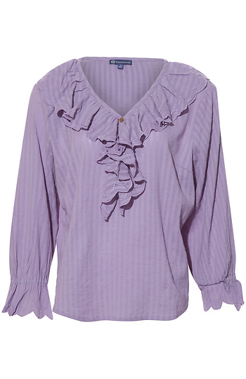 Democracy 3/4 Ruffled Blouse Slide 1