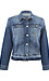 Democracy Release Hem Zip Front Denim Jacket Thumb 1
