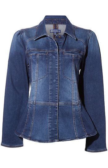 Democracy Denim Peplum Jacket Slide 1