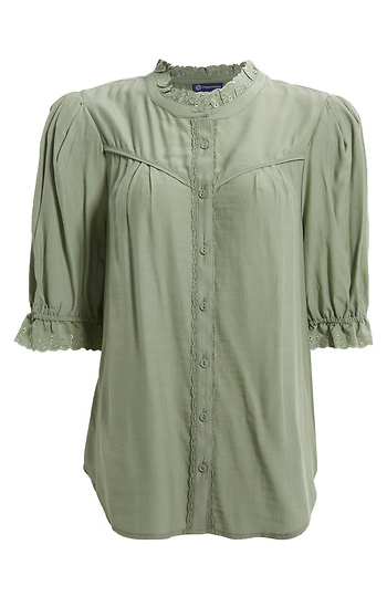 Democracy Button Front Shirt Slide 1