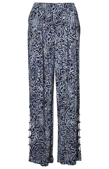 Democracy Tropical Print Wide Leg Slide 1