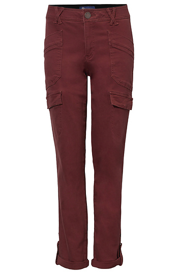 Democracy High Rise Roll Cuff Utility Pants Slide 1