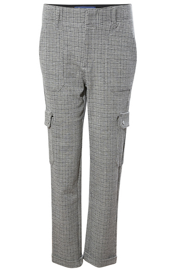 Democracy High Rise Utility Pocket Plaid Pant Slide 1