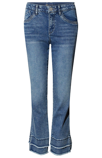 Democracy Mid Rise Double Fray Denim Slide 1
