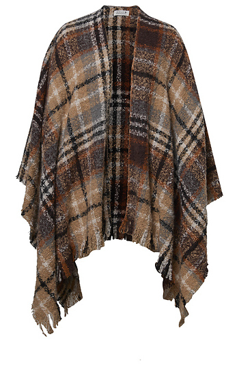 Plaid Poncho Slide 1