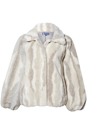 Democracy Fur Bomber Jacket Slide 1