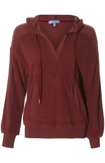 Democracy Hooded Pullover Top Slide 1