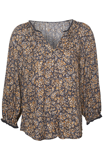 Democracy Floral 3/4 Sleeve Top Slide 1