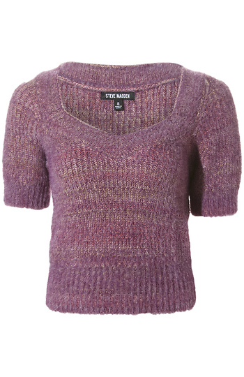 Steve Madden Short Sleeve Sweater Slide 1