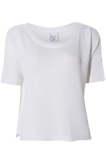 Short Sleeve Knit Top Slide 1