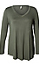 Bamboo V-Neck Pocket Front Top Thumb 1