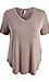 Bamboo V-Neck Tee With Front Pocket Thumb 1