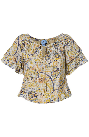 Off Shoulder Puff Sleeve Top Slide 1