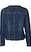 Collarless Jean Jacket with Frayed Detail Thumb 2