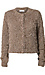 Fuzzy Button Front Cardigan Thumb 1