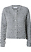 Fuzzy Button Front Cardigan Thumb 1