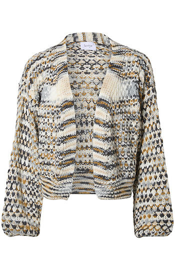 Novelty Textured Knit Cardigan Slide 1