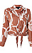 Sanctuary Botanical Print Front Tie Shirt Thumb 1