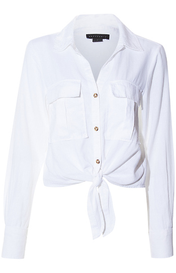 Sanctuary Tie Front Button Up Slide 1
