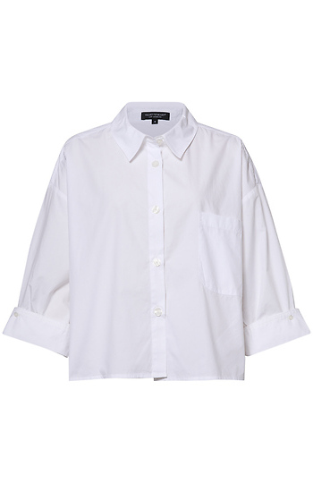 Cropped Poplin Shirt Slide 1