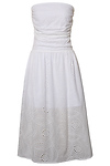 Eyelet Midi Dress