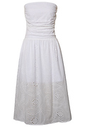 Eyelet Midi Dress