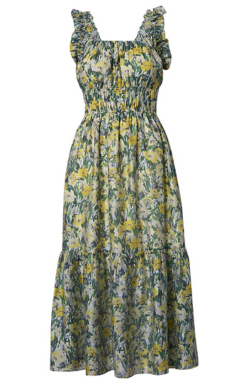 Square Neck Floral Dress Slide 1