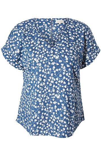 Printed Short Sleeve Top Slide 1