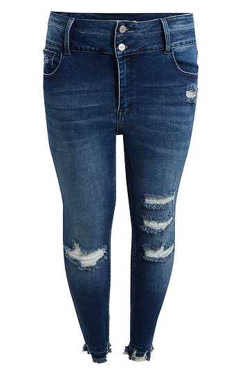 Distressed Denim Denim Slide 1
