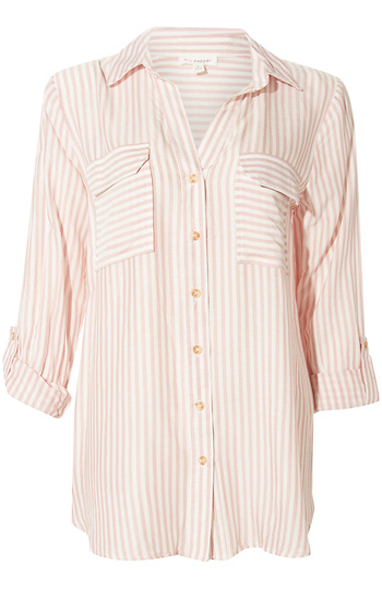 Striped Button Up Slide 1