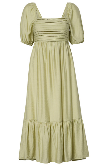 Ruffled Square Neck Dress Slide 1