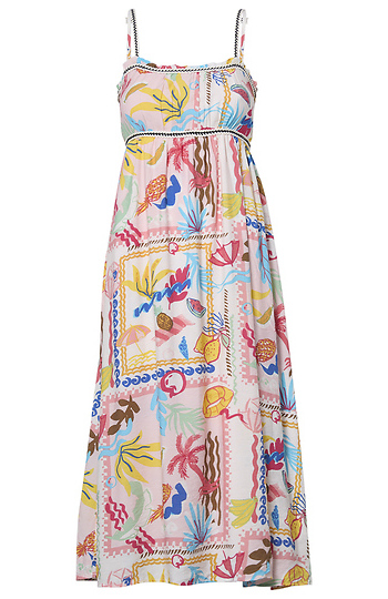 Tropical Print Maxi Dress Slide 1