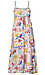 Tropical Print Maxi Dress Thumb 1