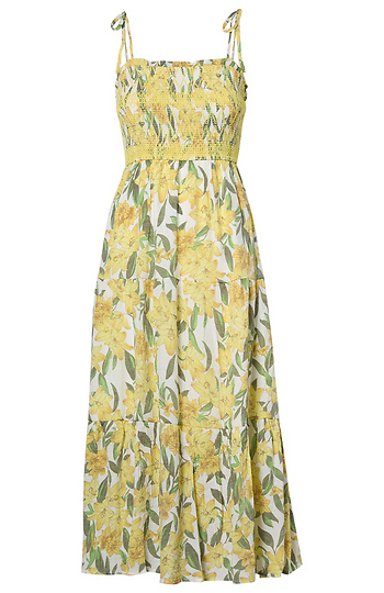 Floral Midi Dress Slide 1