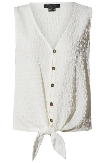 Sanctuary Front Tie Sleeveless Top Slide 1
