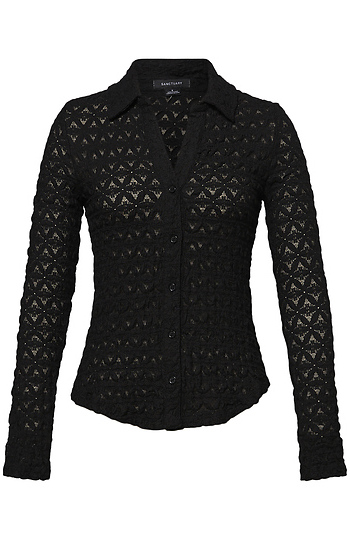 Sanctuary Textured Collared Shirt Slide 1