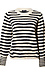 Stripe Sweater with Blouson Sleeve Thumb 1