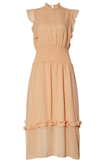 Swiss Dot Midi Dress Slide 1