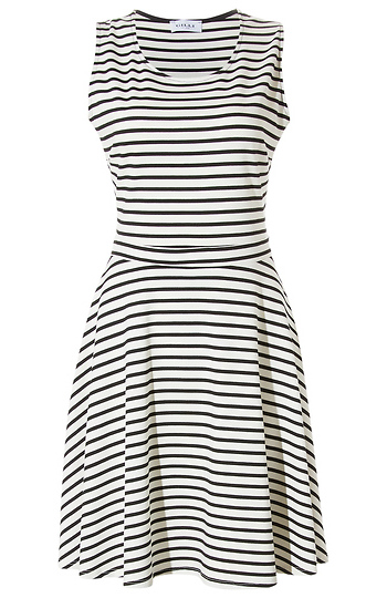 Striped Skater Dress Slide 1