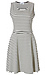 Striped Skater Dress Thumb 1